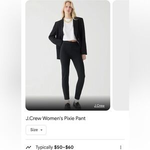 J CREW BLACK LEGGINGS/pants SIZE 2